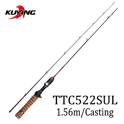 KUYING TETON, 1,56 м, 1,8 м, 1,86 м, 1,9 м, 1,92 м, 1,98 м, супер ультра мягкий светильник, литье на приманку, спиннинг, удочка, полюс, комбо - Цвет: TTC522SUL