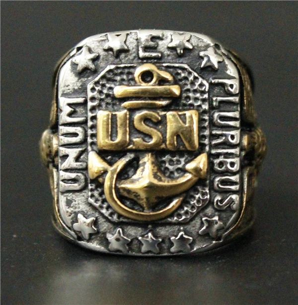 Кольцо анкерное USMC из нержавеющей стали 316L для мужчин и женщин модное плотное