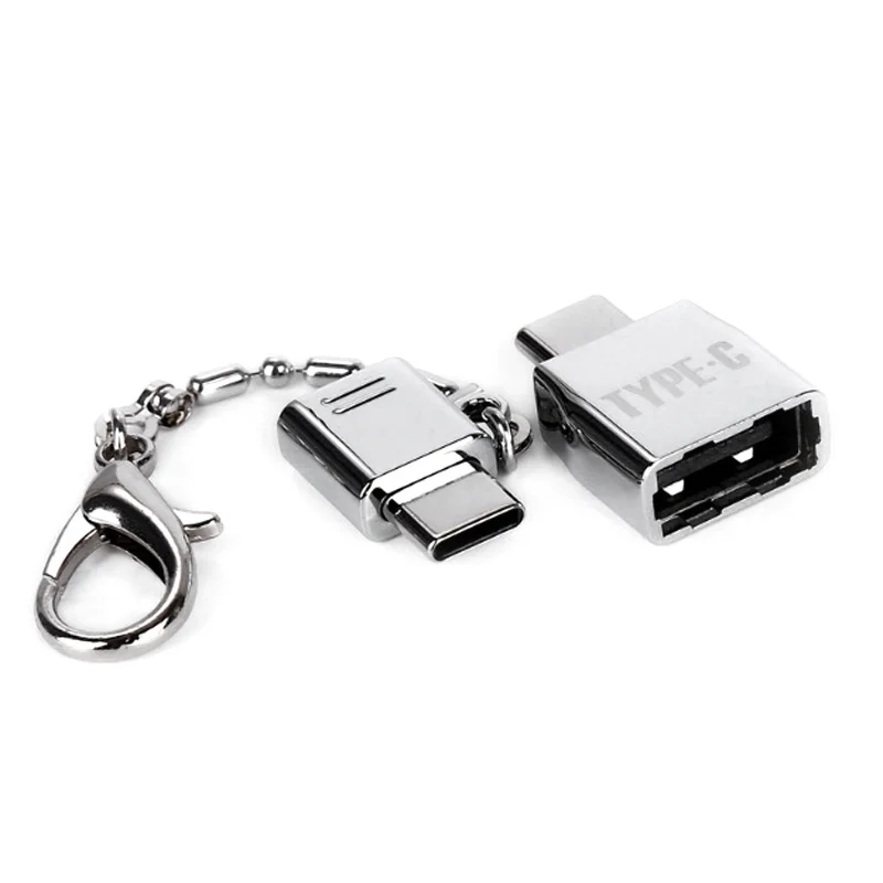 2019 горячий металлический брелок Type C адаптер наборы USB OTG конвертер для Google Pixel Xiaomi