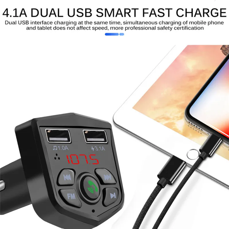 Mp3 плеер автомобильный с поддержкой Bluetooth 5 0 и двумя USB портами|MP3-плеер для авто| |