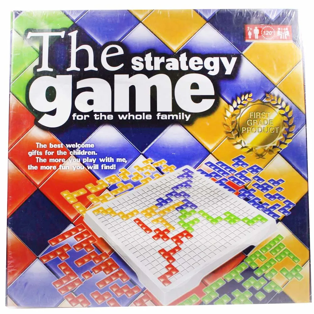 Настольная игра Blokus Smart Puzzle английская версия Вечерние игры для детей игрушки Tos