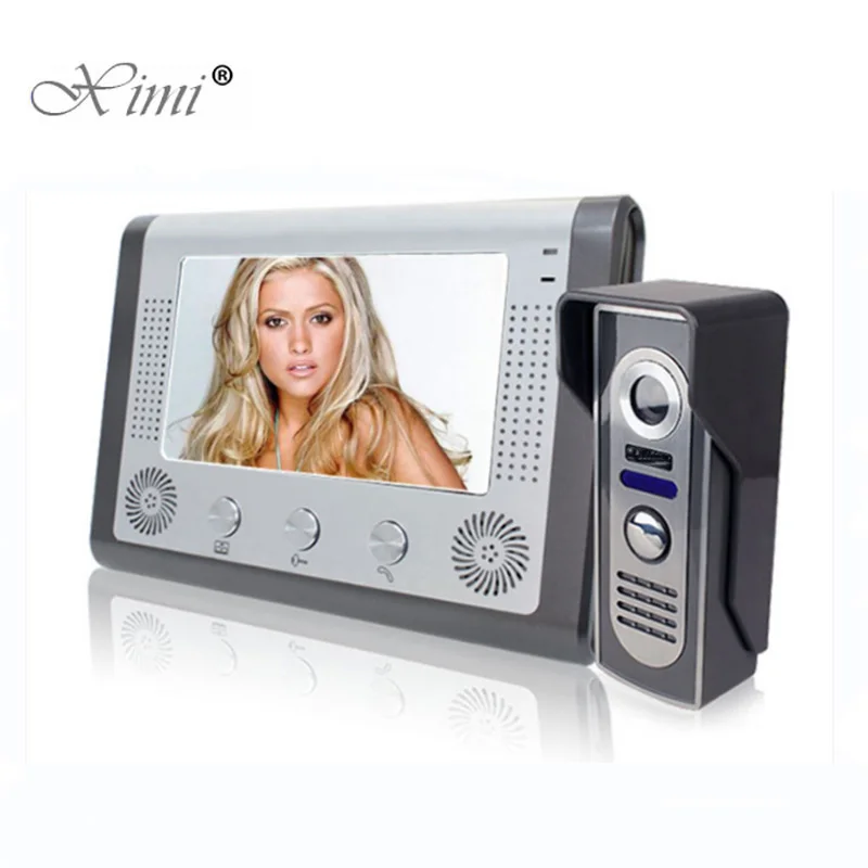 Goede Kwaliteit 7 Inch Kleurenscherm Video Deurtelefoon Intercom Deurbel Systeem Met Ir Camera Hands- Free Monitor video Deurbel