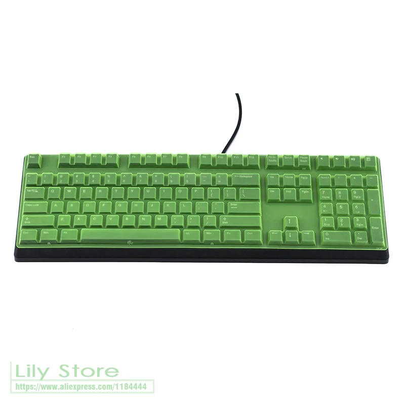 Для AKKO Ducky Zero One 3108 S RGB Беспроводная клавиатура силиконовая Пылезащитная Механическая Bluetooth клавиатура защитный чехол - Цвет: yellow