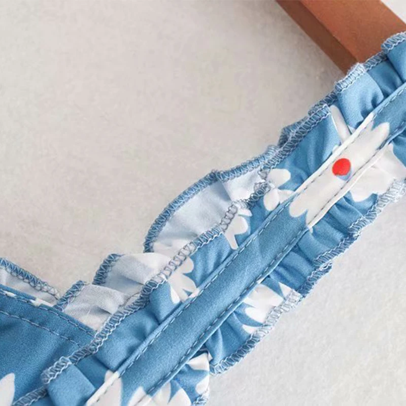 Женская одежда платье 2019 с принтом маргаритки гофрированный ремень вырезом