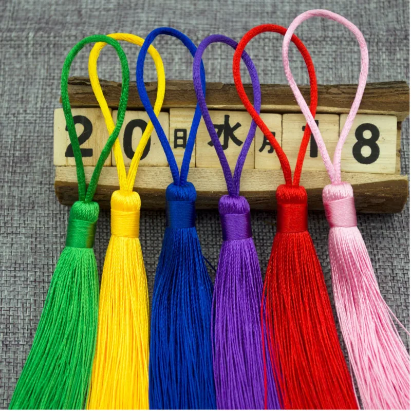 Полиэстер кисточки 18 см Mulitcolor винтажные 10 шт./лот DIY украшения для дома аксессуары-кисточки бахрома помпон отделка подарки