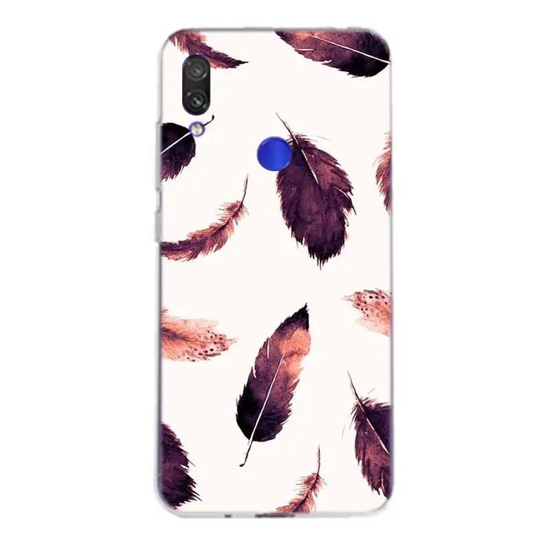 Feather Case For Xiaomi redmi Note 7 Pro 6 5 4 Xiomi Redmi 4A 4X Plus 5A 6A Silicone Fundas Cover |