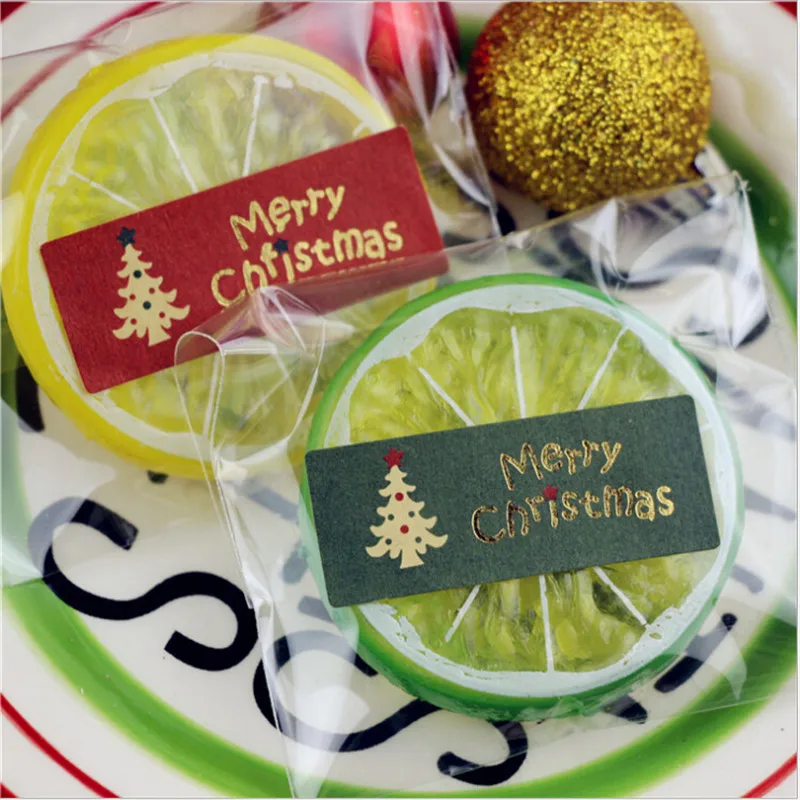100 шт. НОВАЯ РОЖДЕСТВЕНСКАЯ упаковка Уплотнительная наклейка арбол де navidad