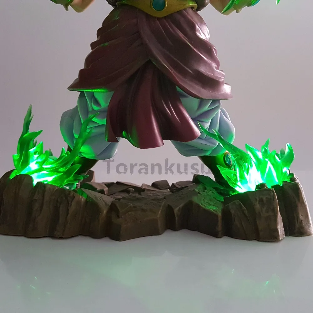Dragon Ball Z Broly фигурки Супер Saiyan Green power светодиодный светильник аниме Dragon Ball Super Broly фигурка DBZ