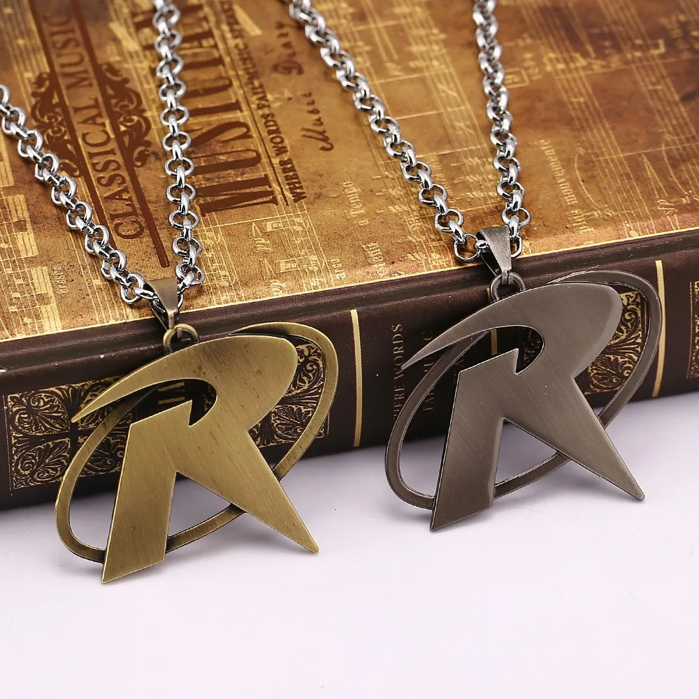 Прямая поставка ожерелье с логотипом Бэтмена Робина р не выцветающая цепочка