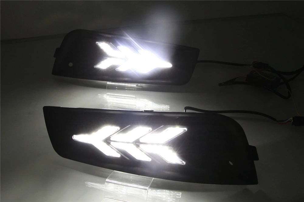 Cscsnl 2 шт. для chevrolet cruze 2009 2010 2011 2012 2013 DRL Дневной светильник колпак противотуманных фар с желтым сигналом поворота