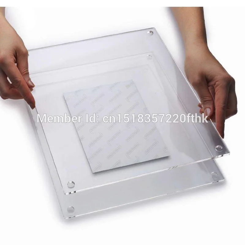 (Упаковка/5 шт.) Пользовательский A1 настенный акриловый перспекс плавающая рамка