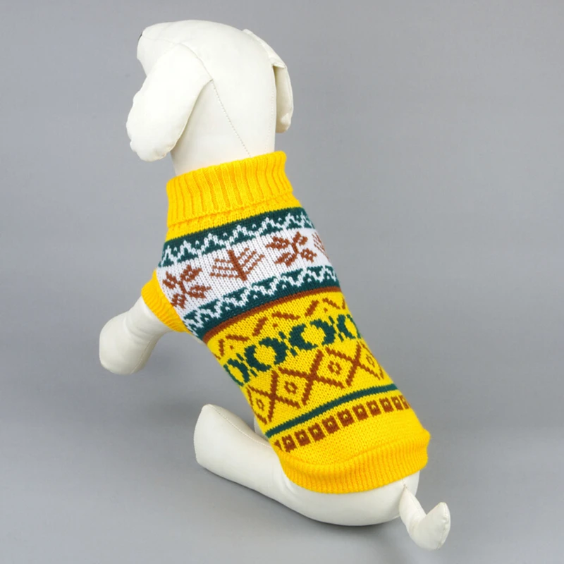 Casual Knitting Dog Sweater Warm Autumn Winter Pet Clothes Puppy Cat Coat Jacket For Small Apparel Costume Knitwear Mascotas |