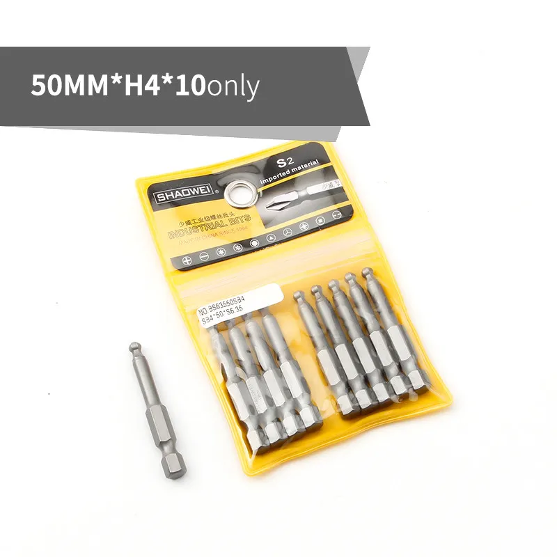 

Набор мини-отверток с шестигранной головкой 50 мм, магнитная электрическая бита, шестигранная ветровая бита для электроинструмента H2 H3 H4 H5 H6