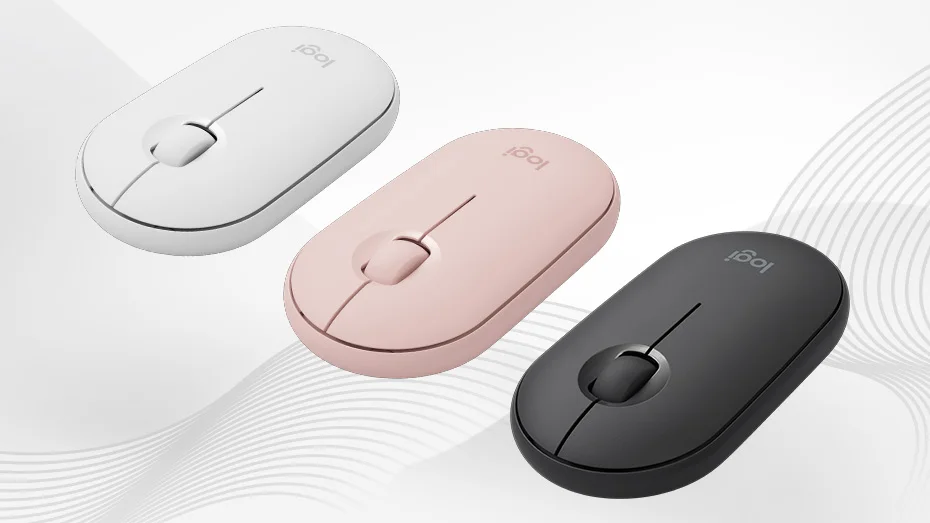 Logitech M350 Pebble Cobblestone легкая Бесшумная мышь Bluetooth беспроводная Двухрежимная Бесшумная портативная модная мышь