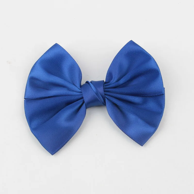 

Nishine 120pcs/lot 4.2" Handmade Silk Hair Bow For Headband Hair Clips Soft Bowknot For Girls Women DIY Headwear Accessories