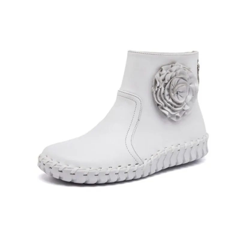 2020 Новая повседневная обувь из натуральной кожи Женские ботильоны Сезон весна