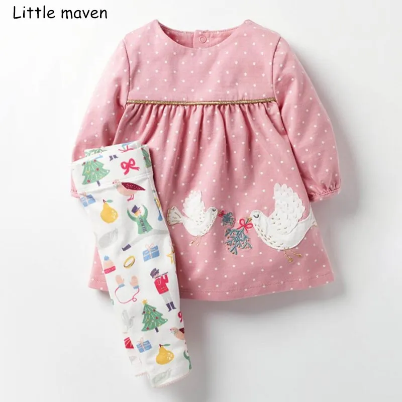 Little maven/Комплекты детской одежды 2018 Осень Девушки животных хлопковые брендовые