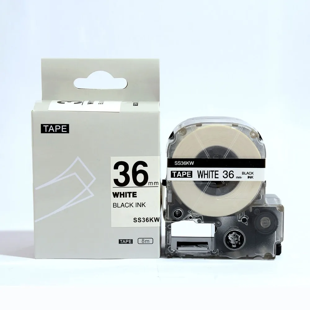 Фотомагнитная лента SS36KW 36 мм черная на белом цвете|tape tape|tape whitetape on |