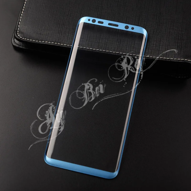 Цвет 3D полное покрытие закаленное стекло протектор экрана для samsung Galaxy S8 Plus Note 9 8 черный Золотой Синий Серебряный