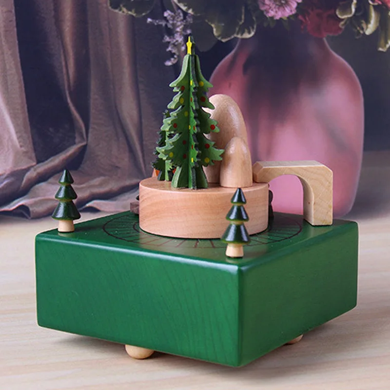 Креативная музыкальная шкатулка из бука happy forest | Дом и сад