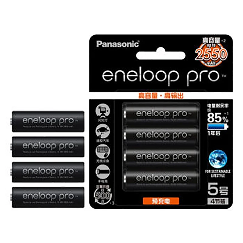 Panasonic pro высокая емкость 2550 мАч 8 фотоэлементов сделано в Японии бесплатная