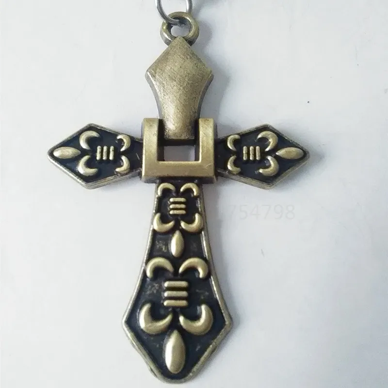 Новое поступление яркое бронзовое ожерелье с крестом модные ожерелья Женские