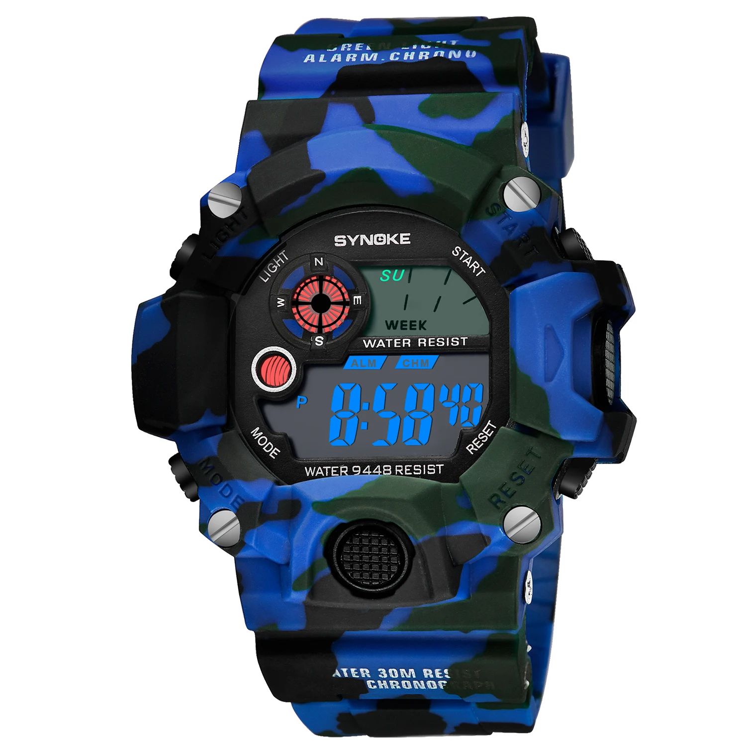 SYNOKE новая мода электронная личность Камуфляж спортивные Multi-function waterproof студент