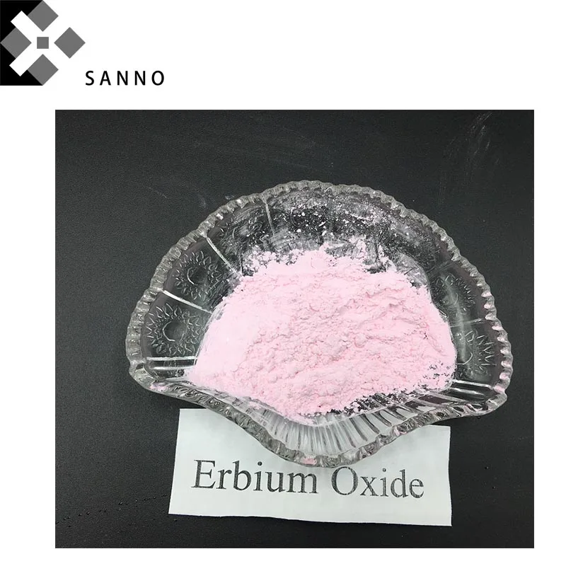 

99.9% Purity Erbium Oxide powder Er2O3 50nm / 1-3um size rare earth metal oxide for ceramic and glass