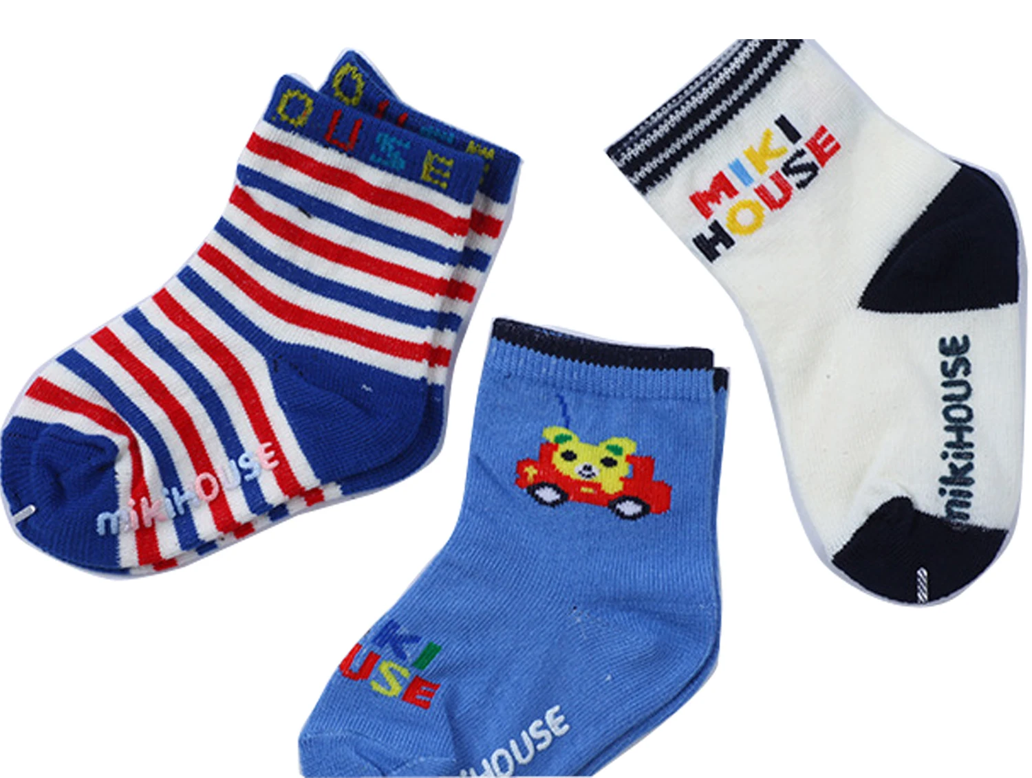 Детские носки с милыми мультяшными животными 3 пар/лот хлопковые нескользящие