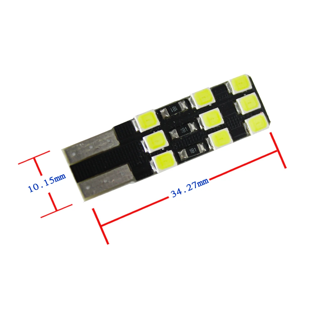 200 шт. белый Can bus без Ошибок T10 W5W 18 светодиодный светильник 3528/1210 SMD для вождения