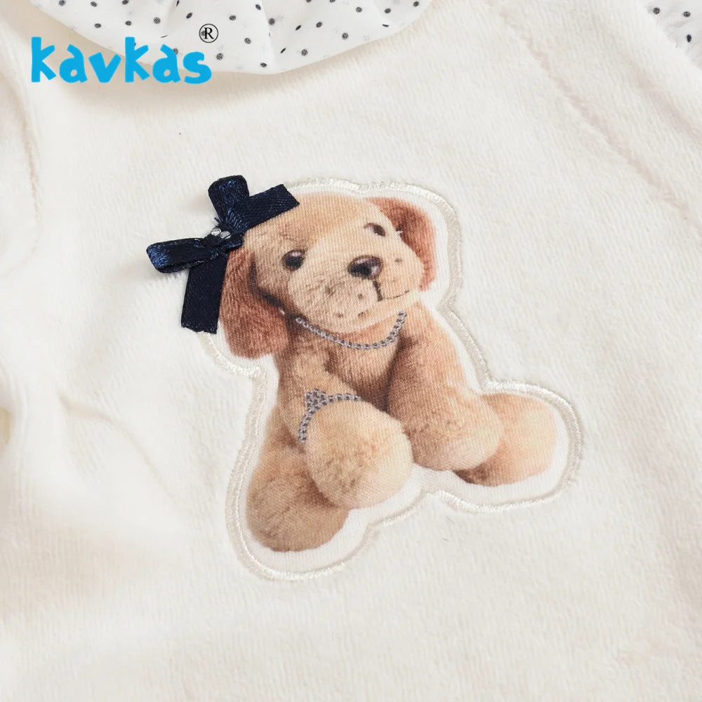 Kavkas/Одежда для маленьких девочек зимние теплые комбинезоны с длинными рукавами и