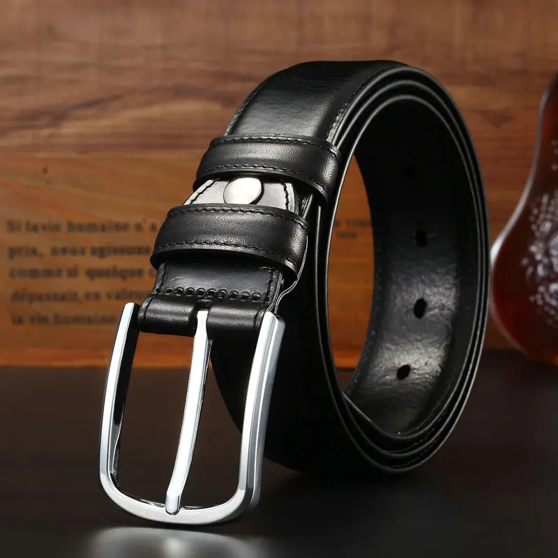 

2021 New Arrival Fashion Vintage Cinturones Para Hombre Excellent Quality Pin Buckle Riemen Heren Leder