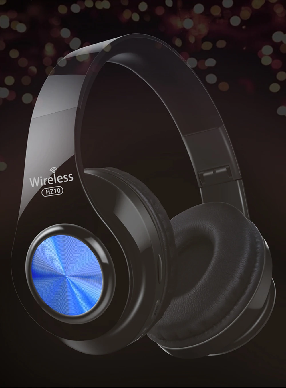 Наушники Bluetooth гарнитура Беспроводная FM радио TF карта HIFI наушники вызов бас с микрофоном складной длительный срок службы батареи