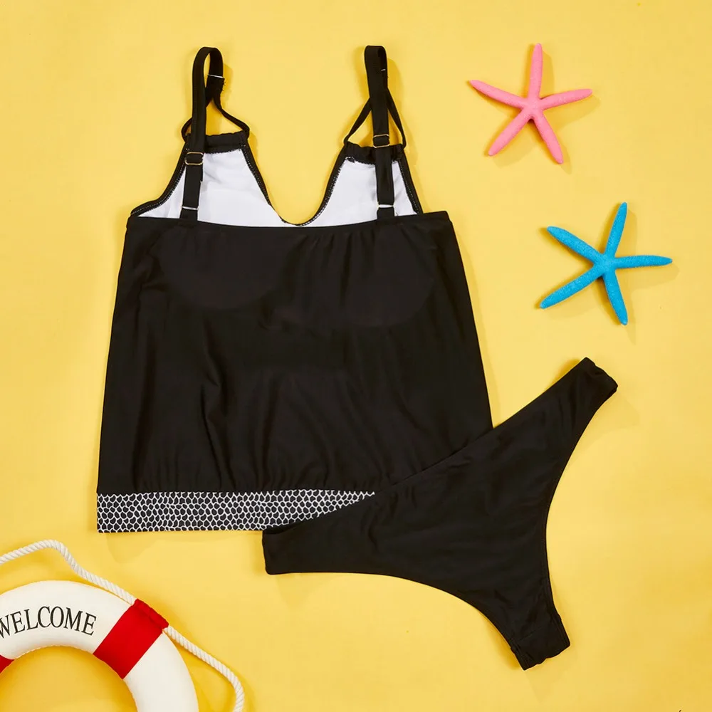 2017 большой Размеры Танкини Купальники Для женщин купальники женский Винтаж