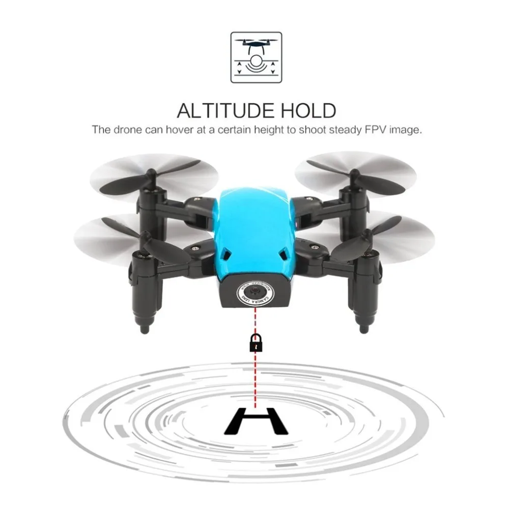 S9W складной RC Мини Дрон Карманный Дрон микро Дрон вертолет с wifi FPV 0.3MP камера 360 градусов