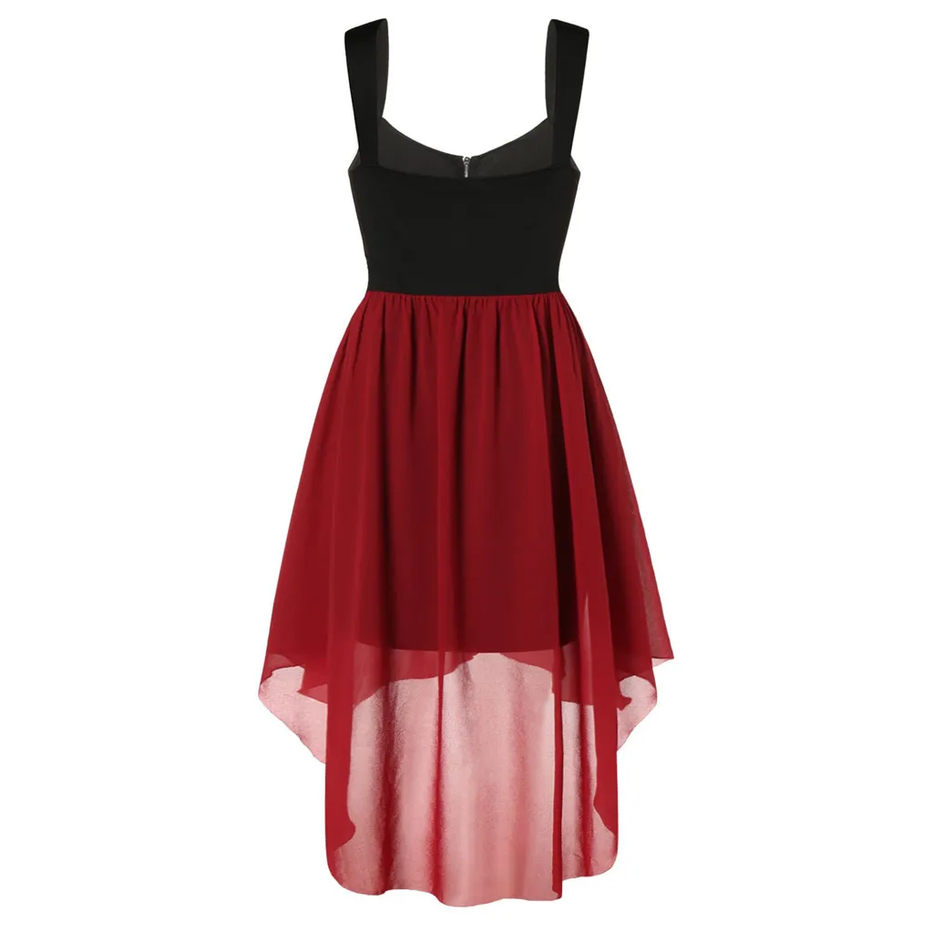 Женское платье без рукавов SAGACE повседневное асимметричное летнее большого