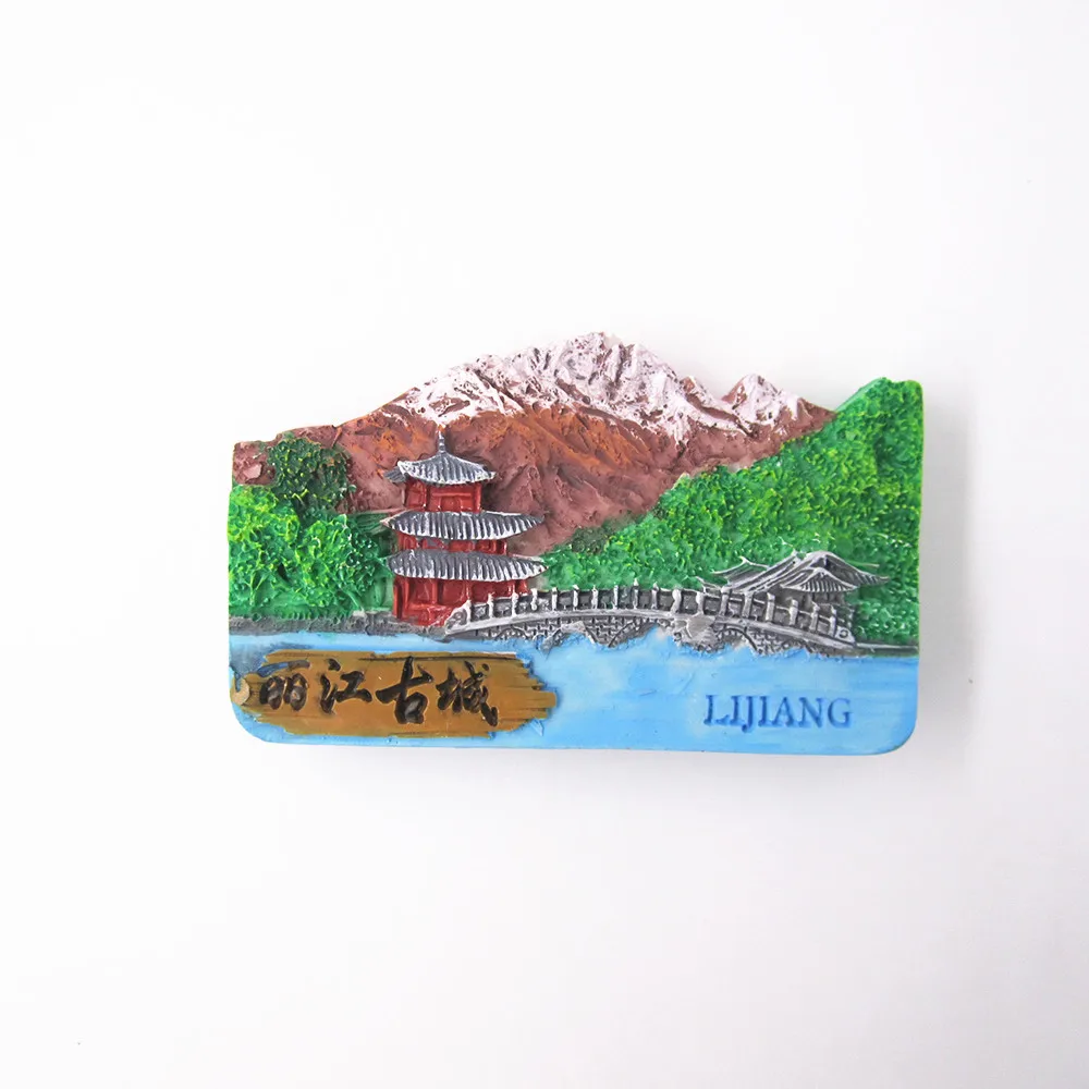 Креативный Старый город Лицзян Юньнань Китай мировой путешествия магнит на