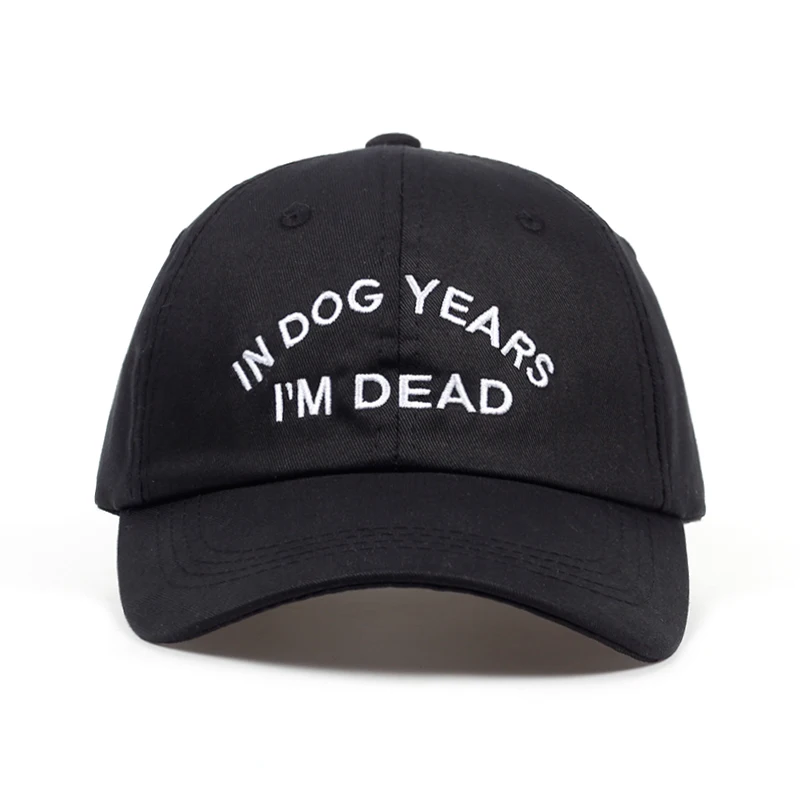 Бейсболка унисекс с надписью IN DOG YEARS I DEAD 100% хлопок|baseball cap|baseball cap fashionfashion baseball |