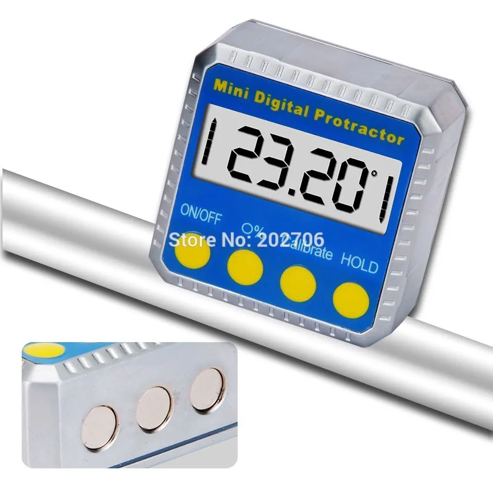 360 градусов Мини Цифровой точный конический транспортир ящик Инклинометр