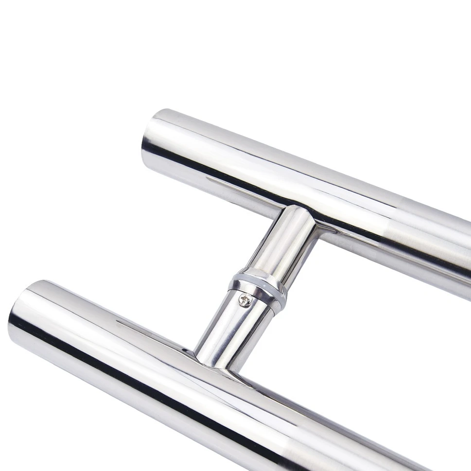 304 нержавеющая сталь H-shape лестница стиль Push ручка для дверцы шкафа Push Pull стеклянные дверные ручки отверстие 300 мм 400 мм 500 мм 600 мм 700 мм