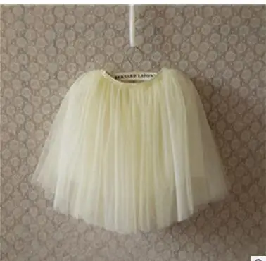 2016 Новая летняя юбка для девочек подходит От 2 до 7 лет детские кружевные бальные