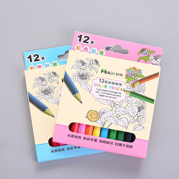 3.5 inch 12 colors 12/24 цветные карандаши из натурального дерева, цветные карандаши, профессиональные карандаши для рисования, для школы, офиса, художественная живопись, эскизы, принадлежности - Цвет: 3.5 inch 12 colors