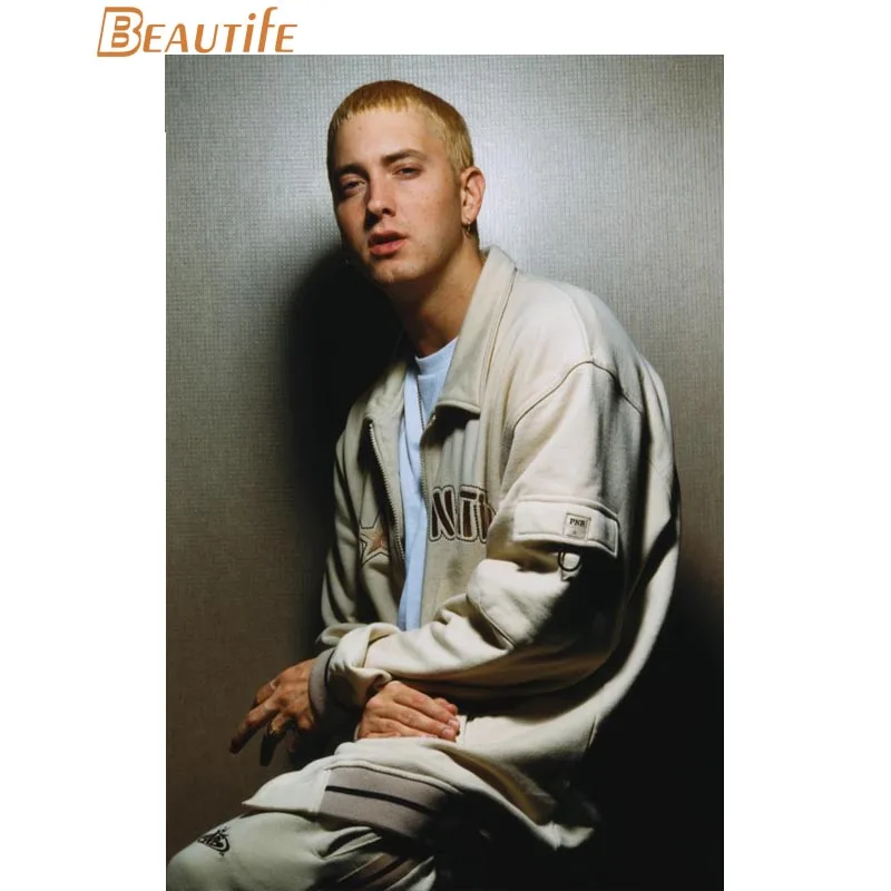 Горячая Распродажа индивидуальный постер Eminem для украшения дома Модный Шелковый