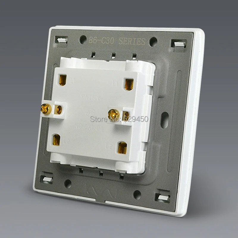 COSWALL модный настенный выключатель 2 клавиши направления цвет слоновой кости