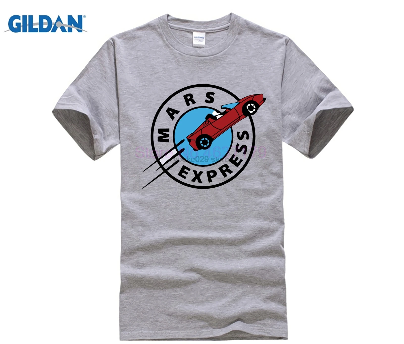 Funny Mars Express T Shirt Men Starman SpaceX T-Shirt Elon Musk Falcon Heavy Premium Cotton Boys Tesla Roadster Tops Tee | Мужская