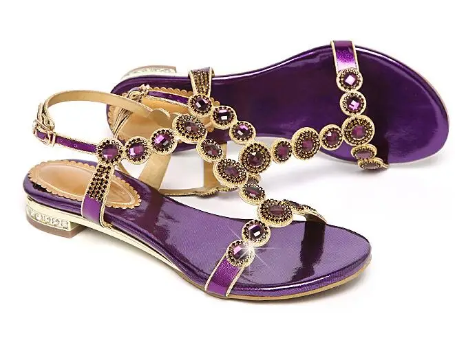 

XGRAVITY Shoes New Ladies Casual Summer Shoes Sexy Crystal Rhinestone Design Women Sandal Hot Ladies Genuine Leather Shoes B292