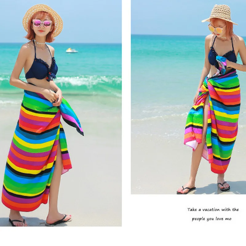 Hot Sell 100x180cm Printing Microfiber Large Beach Towel High Quality Bath for Adult Serviette De Plage Cover-UP |