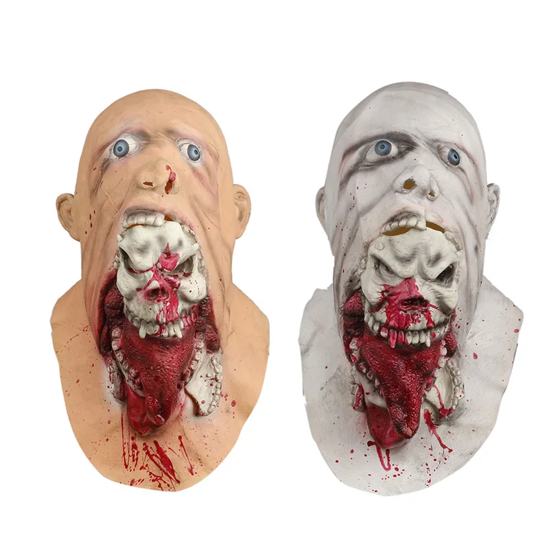 

Hot Horrible Latex Rotting Zombie Mask Scary Vampire Ghost Demon Horror Full Face Masks Halloween Home Party Decorations Props