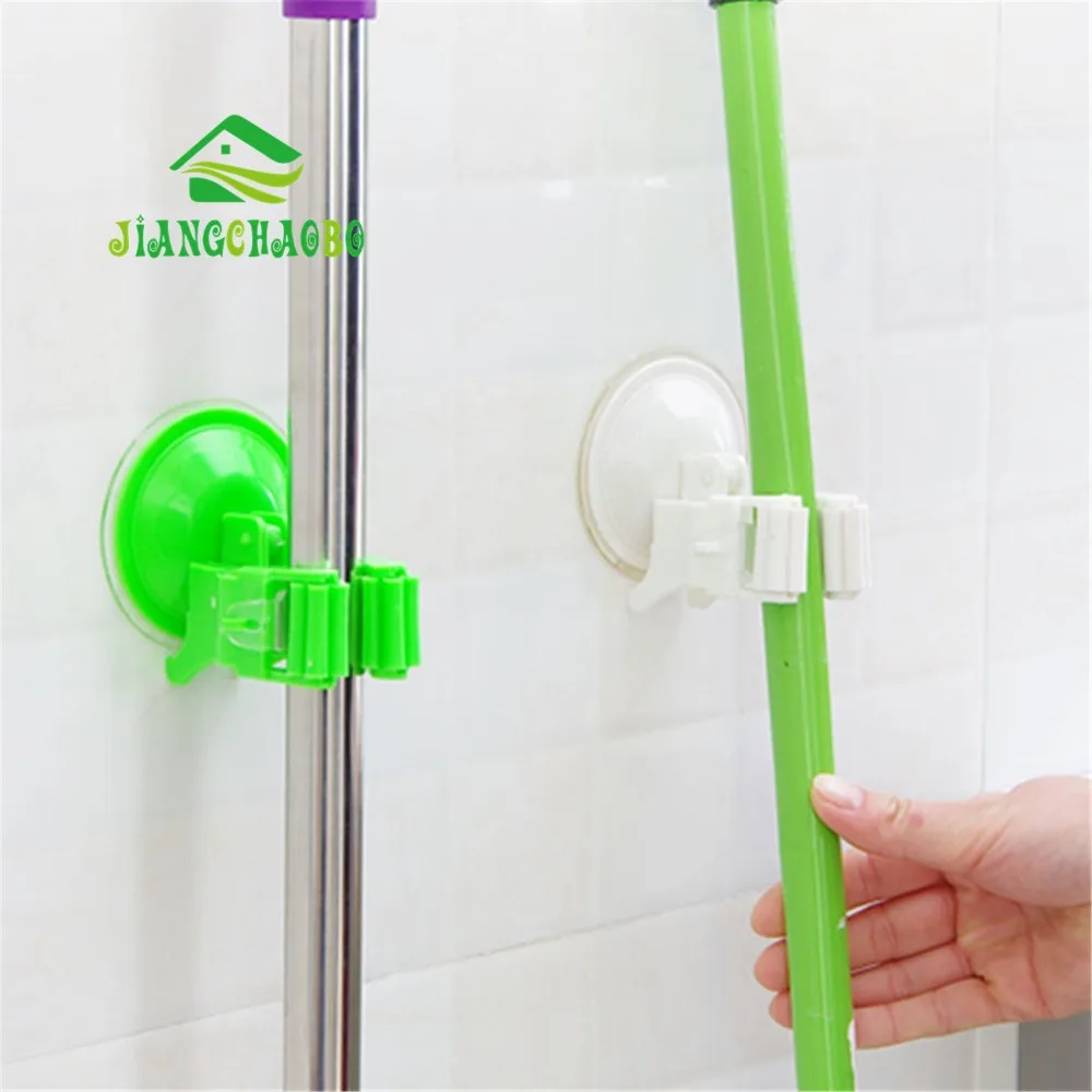 Пластиковые настенные кухонные Подставка для хранения держатель швабры зажим