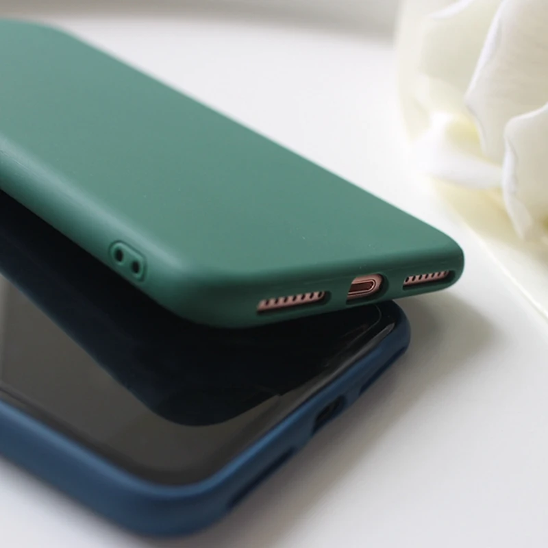 Простой винтажный ультратонкий чехол LACK для iPhone X простые Чехлы в стиле ретро 6 6S 7